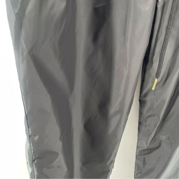 Studio Concept 23 Unisex Black Reflective Tape Y2K Drawstring Track Pants XL - Picture 11 of 16